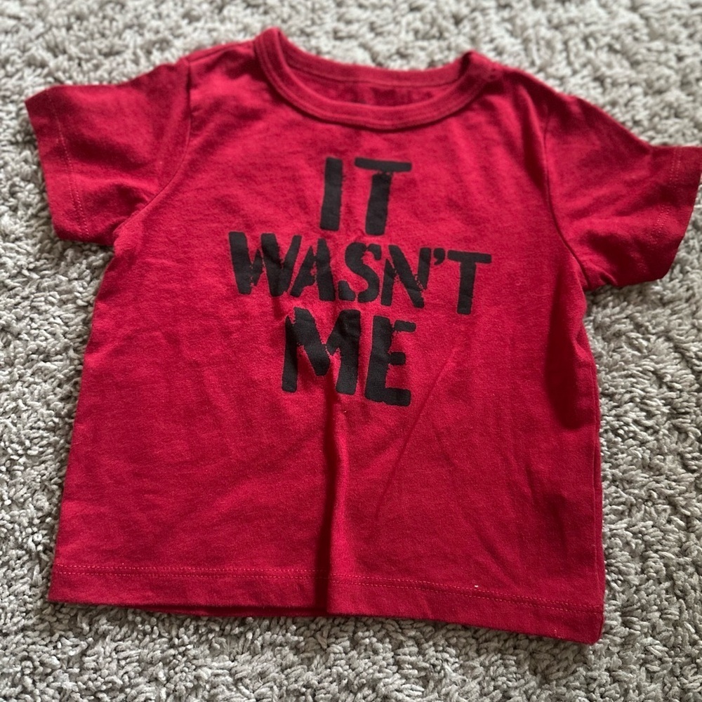Kids Red Graphic T-Shirt